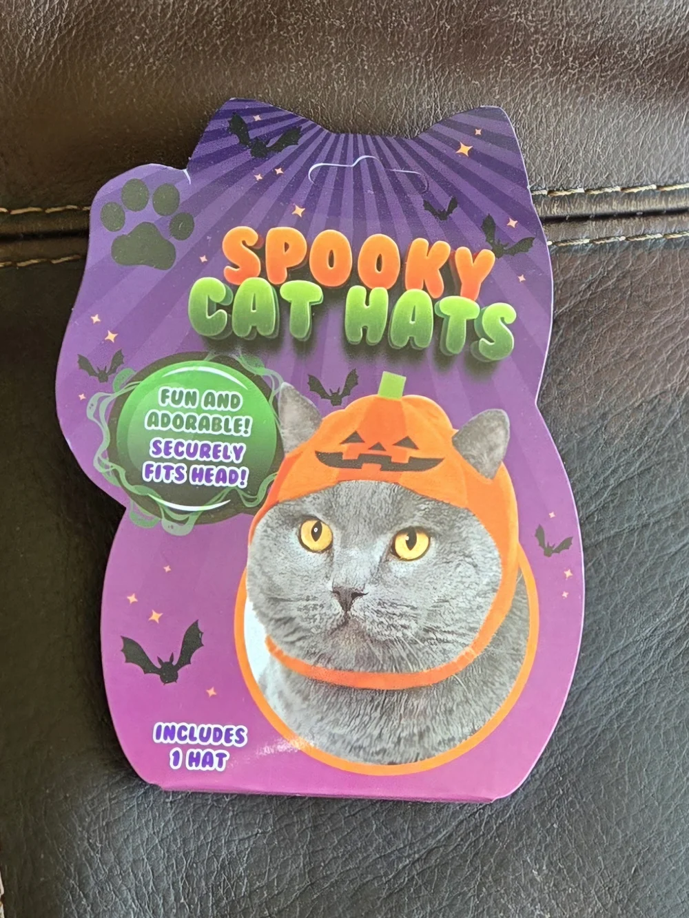 - Assorted Halloween Cat Hat (Purple Packaging)